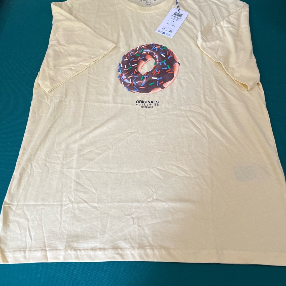 Men's Donut Graphic Tee - yellow
